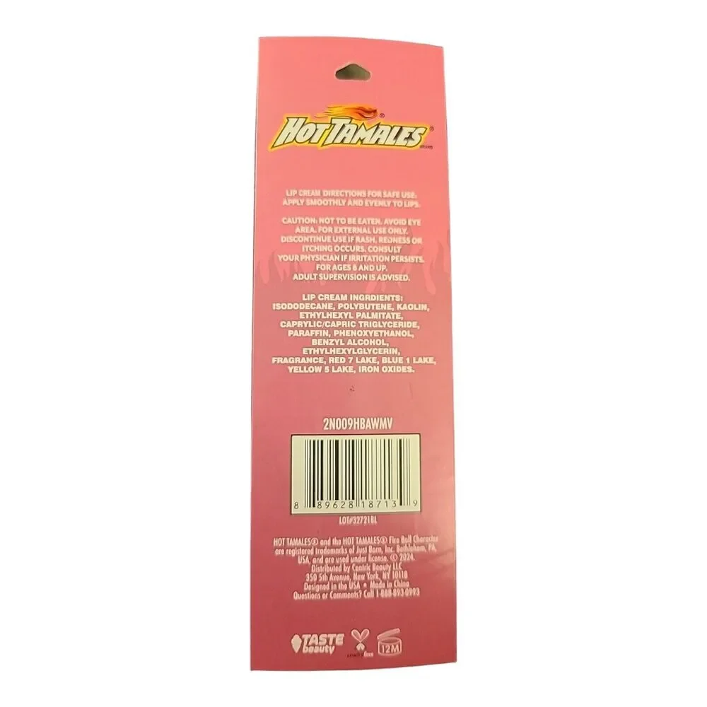 Hot Tamales Candy Flame Kissed Lip Gloss On Fire Red Matte Lip Cream 0.08oz 2024